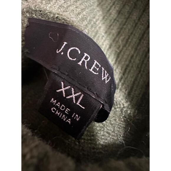 J Crew Knit Sweater Womens Size XXL Olive Green Turtleneck Pullover - Picture 3 of 10